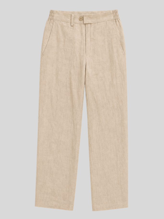 Pantalón de Lino Riviera Beige