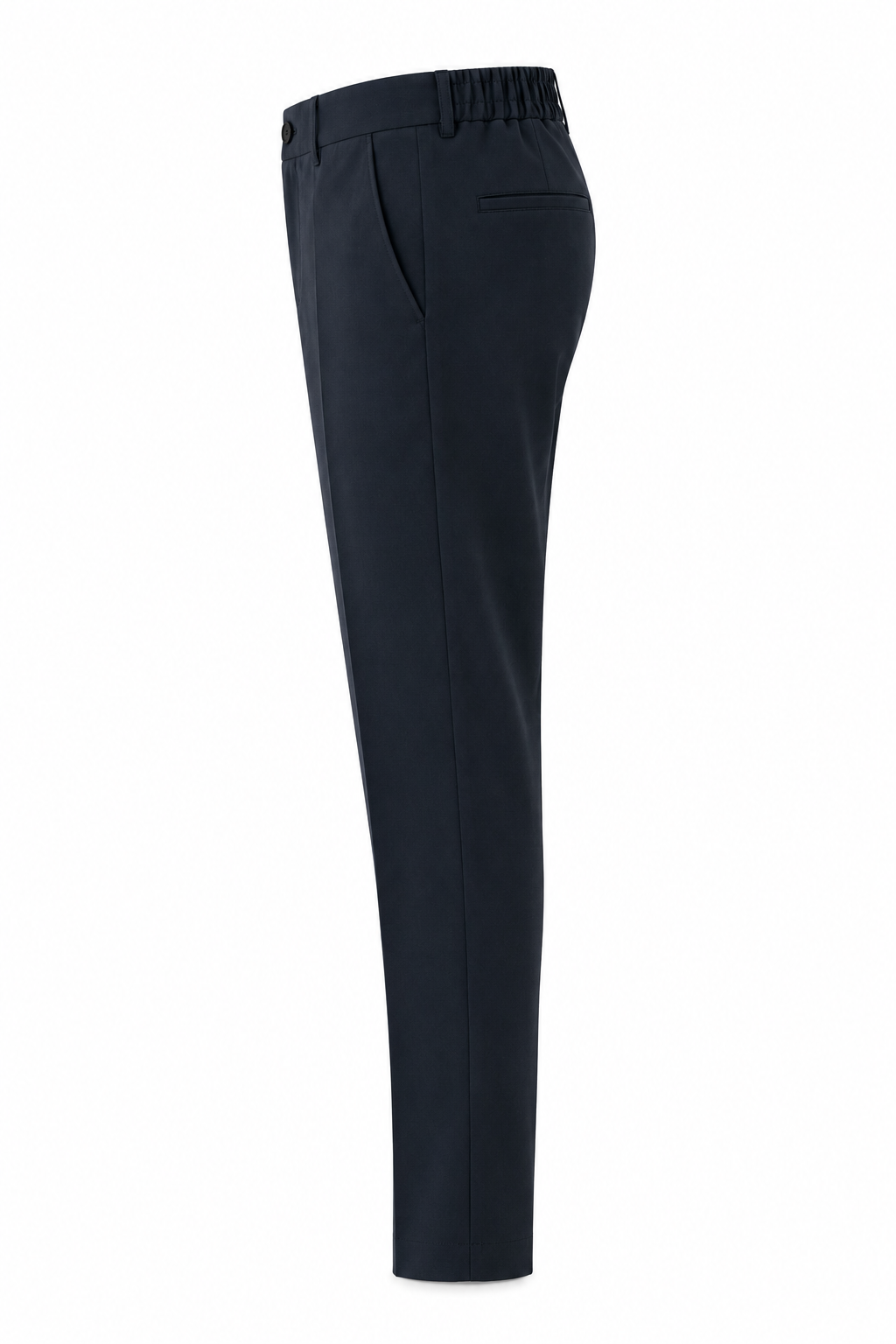 Pantalón sastrero azul marino — vista lateral