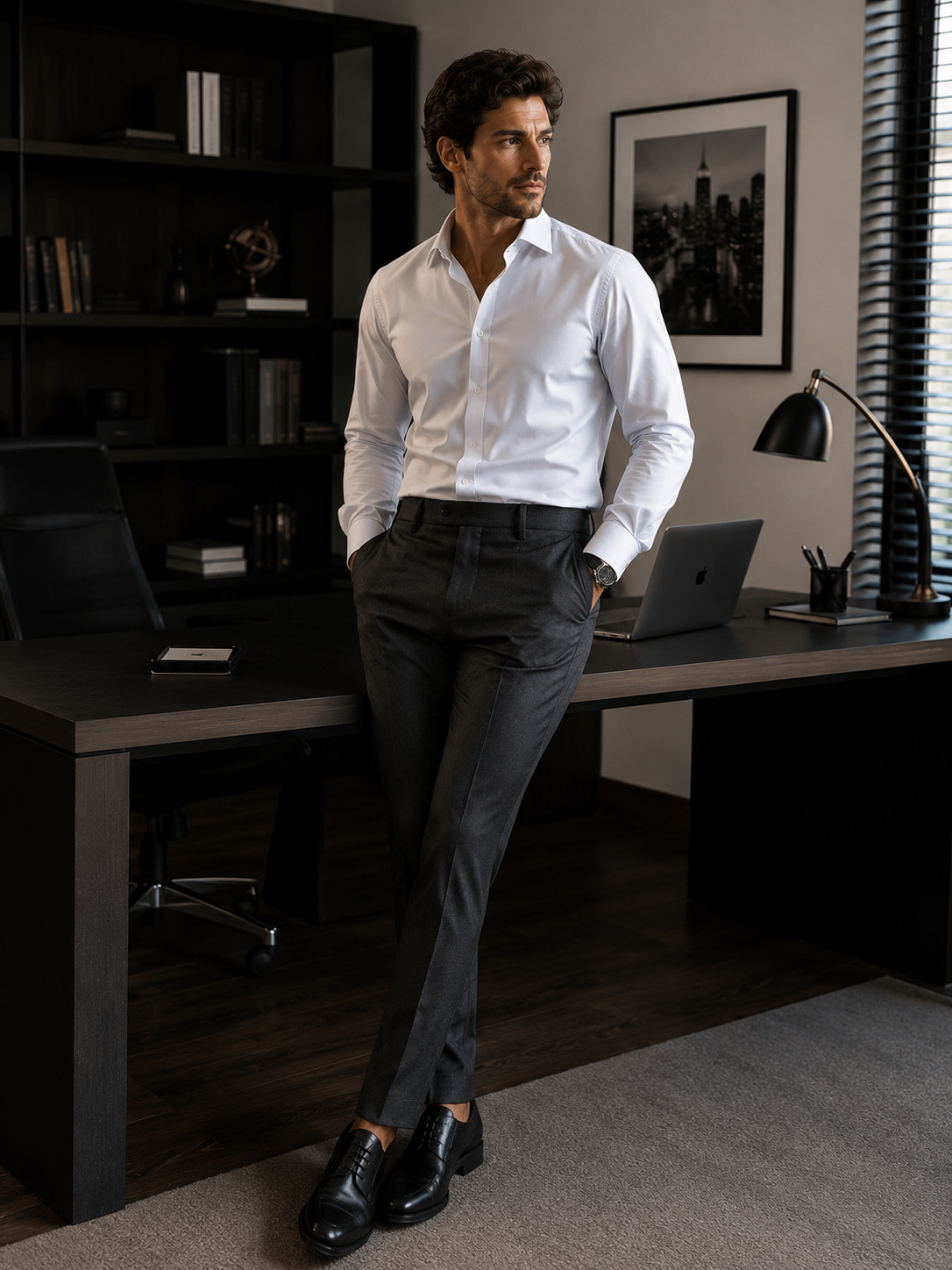 Look de trabajo con pantalón sastrero