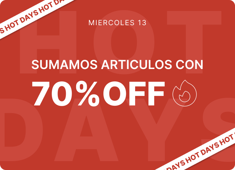 Artículos seleccionados al 70% OFF