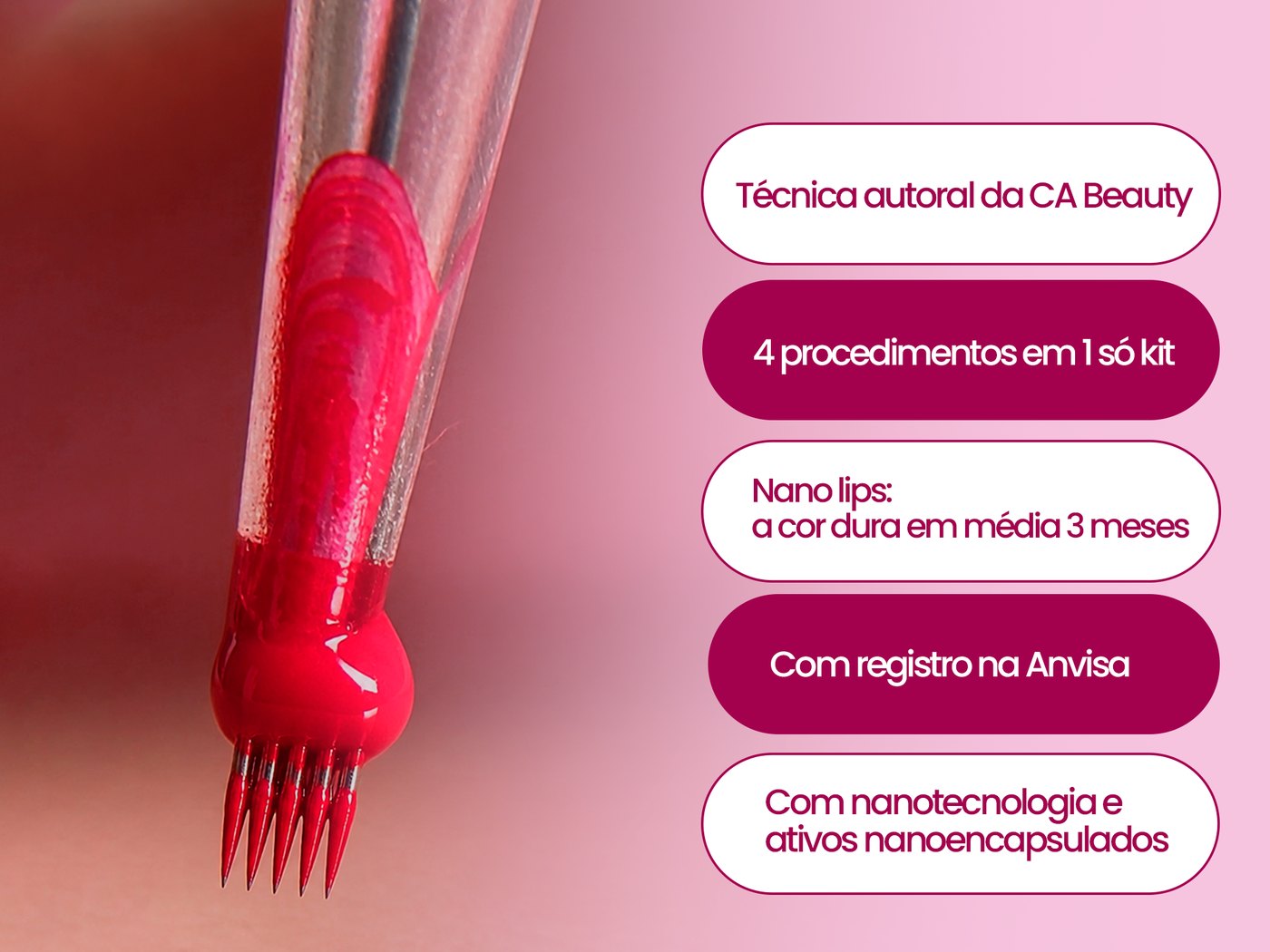 Diferenciais do Kit Nano Lips / Hydra Color