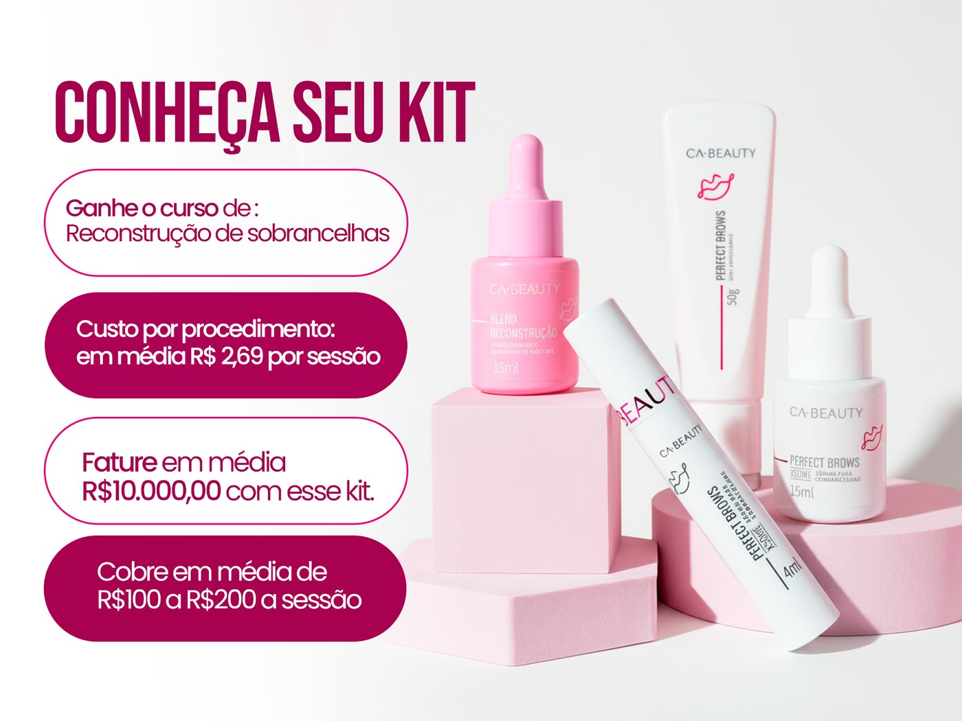 Conheça o Kit Reconstrução de Sobrancelhas