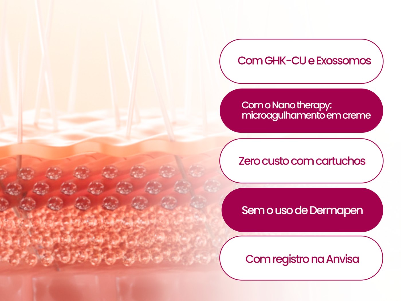 Diferenciais do Kit Reconstrução de Sobrancelhas com Nano Therapy