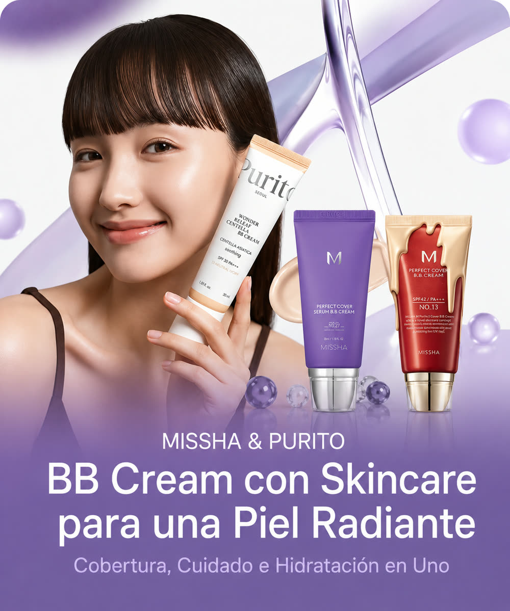 BB Cream coreanas Purito y Missha — K-Beauty Colombia