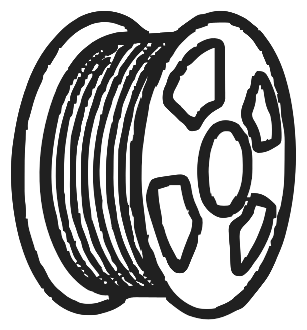 Ilustración de bobina de filamento