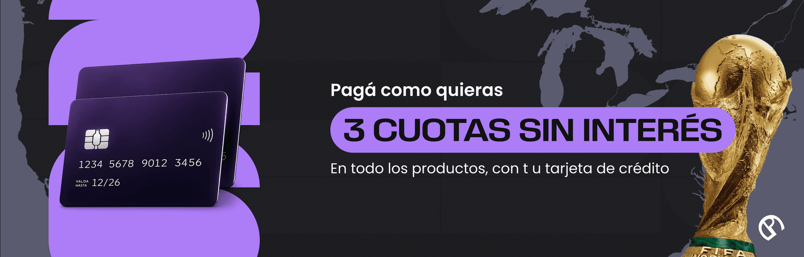 3 cuotas sin interés - Mundial