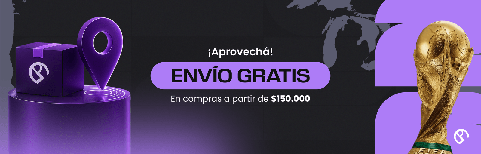 Envío gratis en compras desde $150.000
