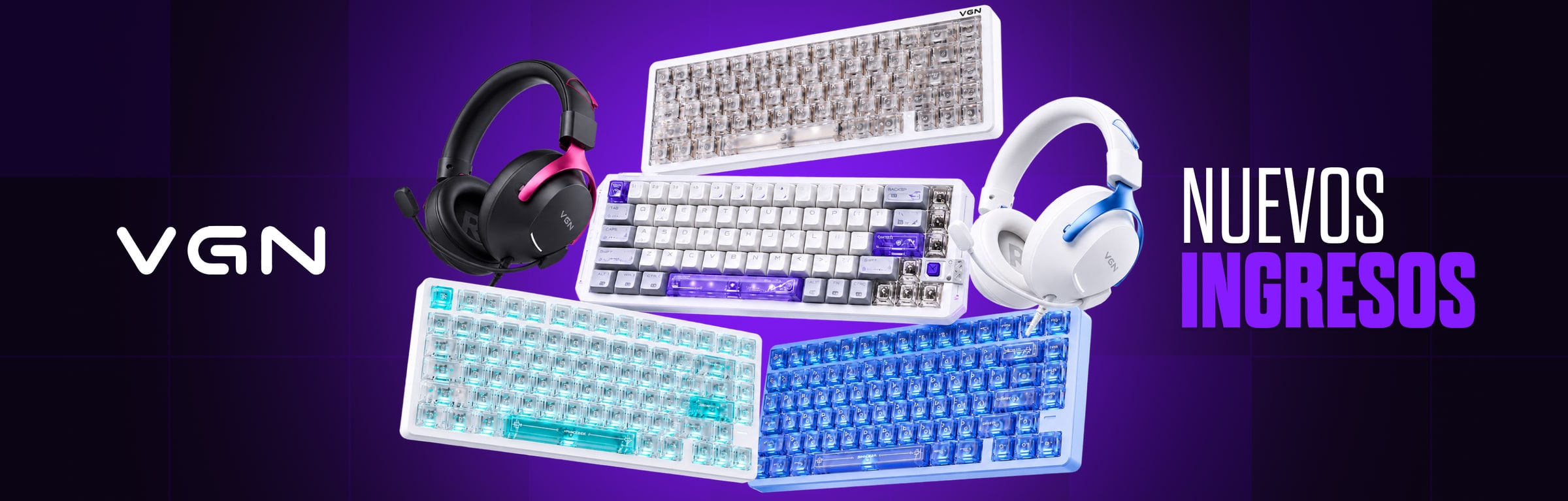 VGN nuevos ingresos: teclados y headsets