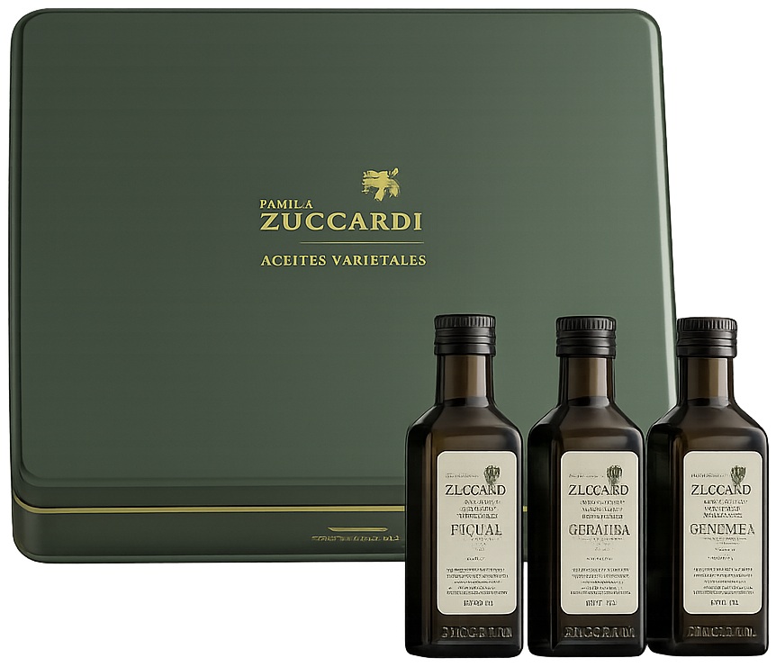 Lata Zuccardi horizontal con 3 aceites varietales