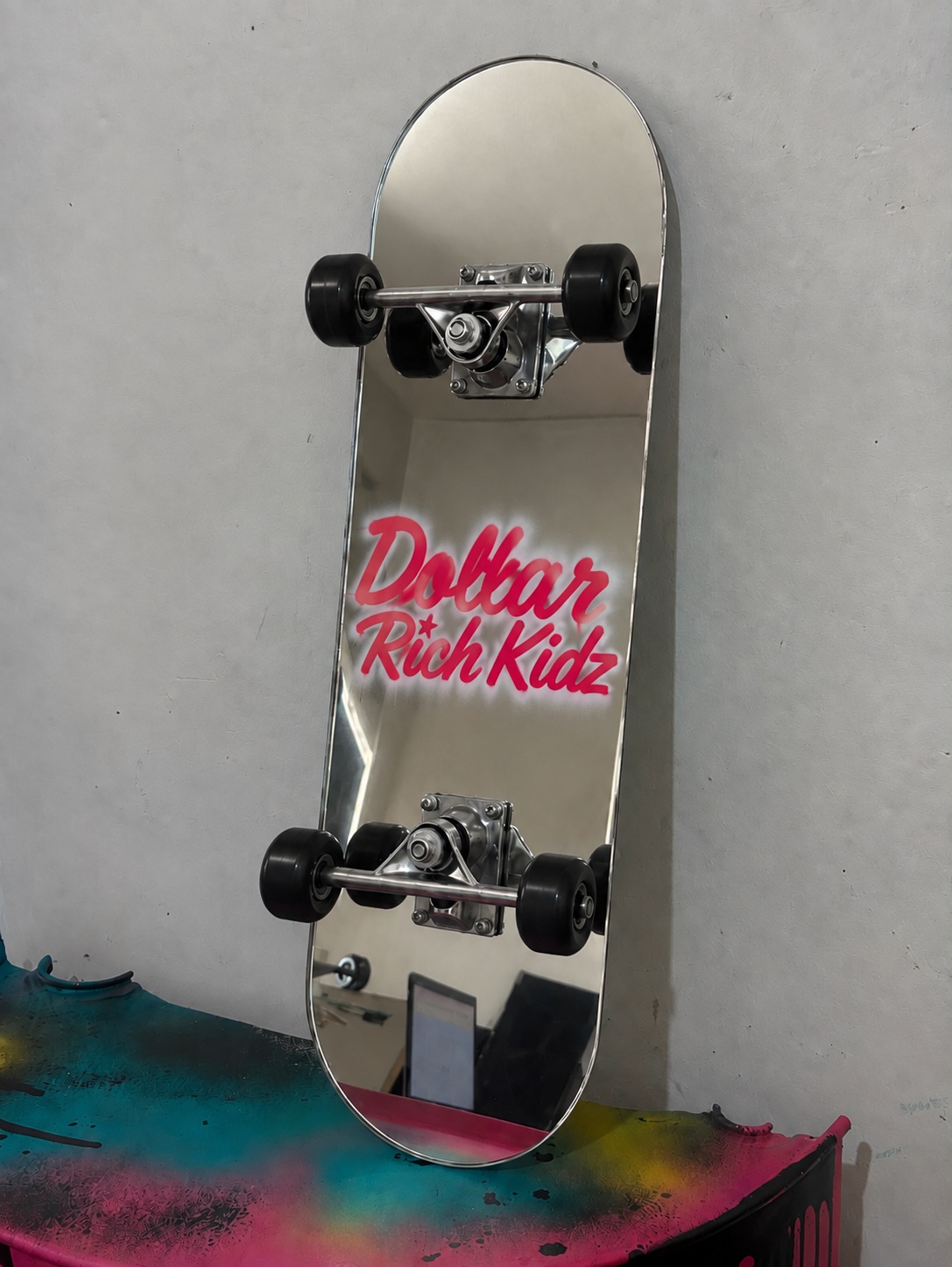 SKATE MIRROR BLACK WHEELS