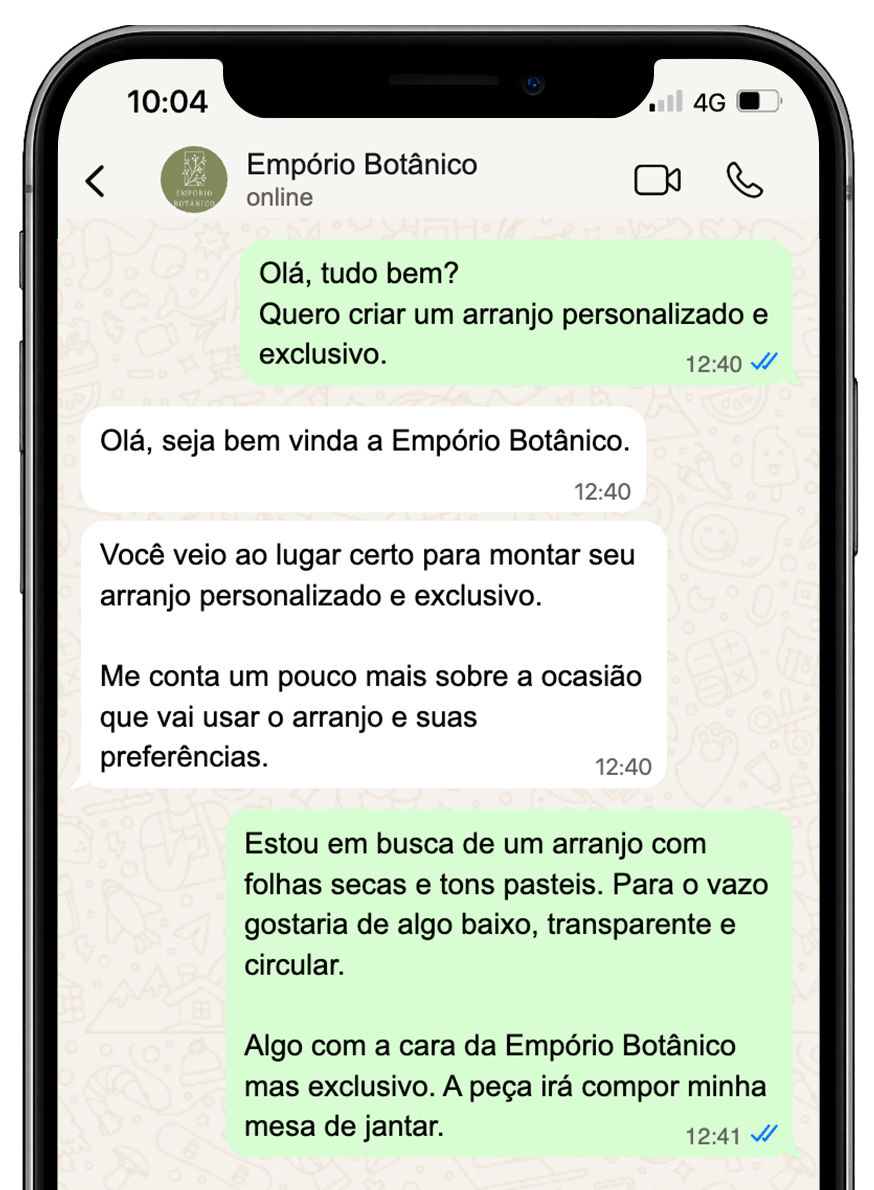 Arranjo personalizado