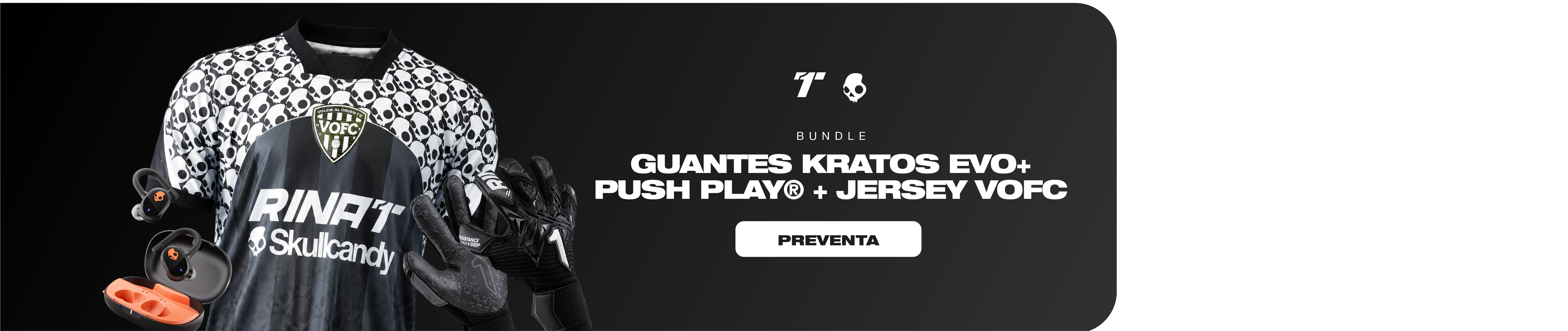 Guantes Kratos Evo+ + Push Play + Jersey VOFC
