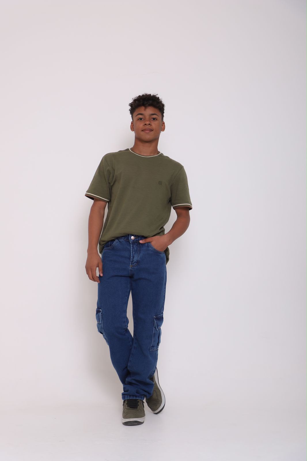 Calça Cargo Juvenil Masculina Premium - CMP63