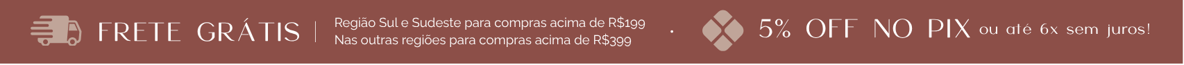 Frete grátis e condições de pagamento