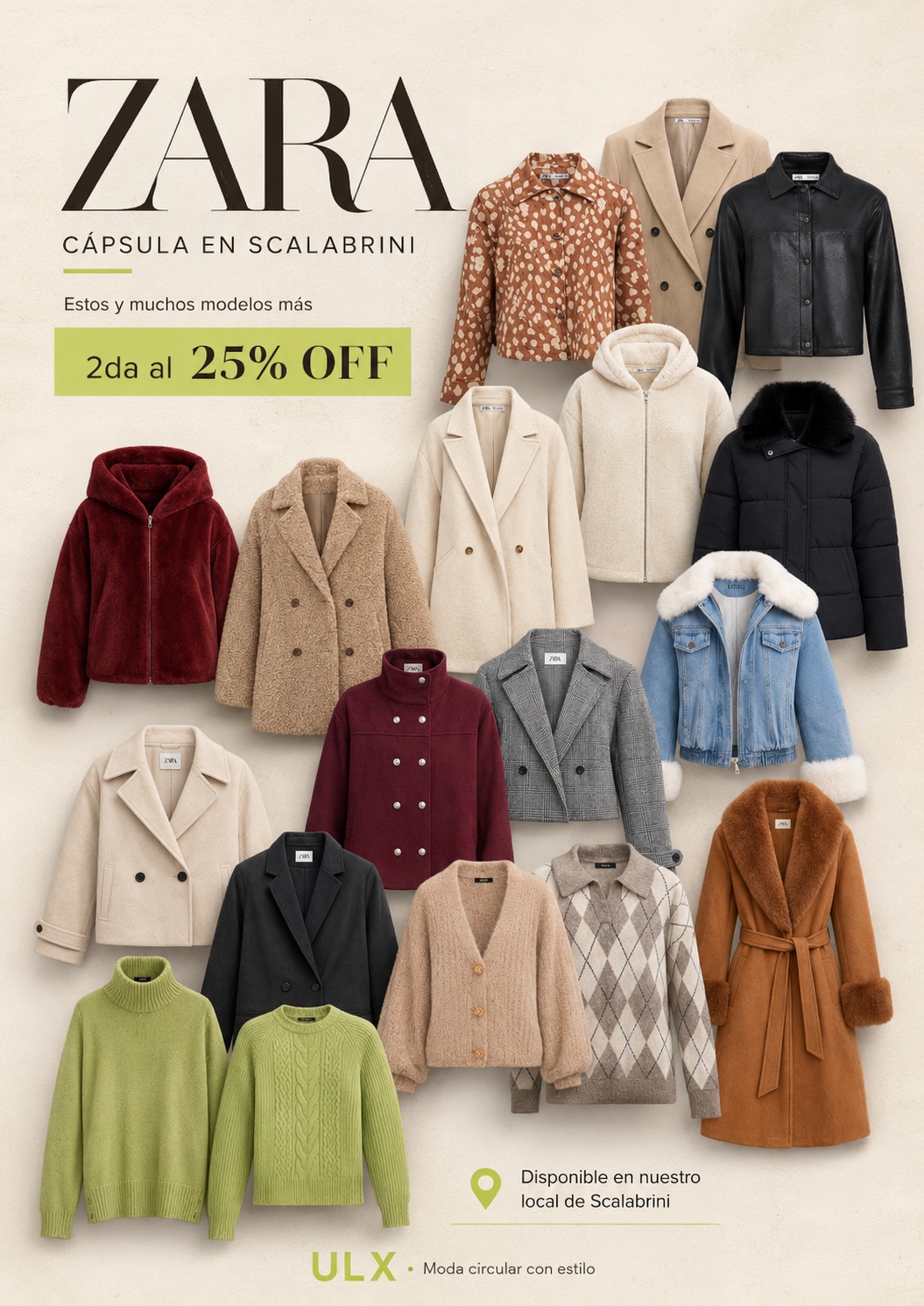 Cápsula Zara disponible en Urban Luxury Scalabrini