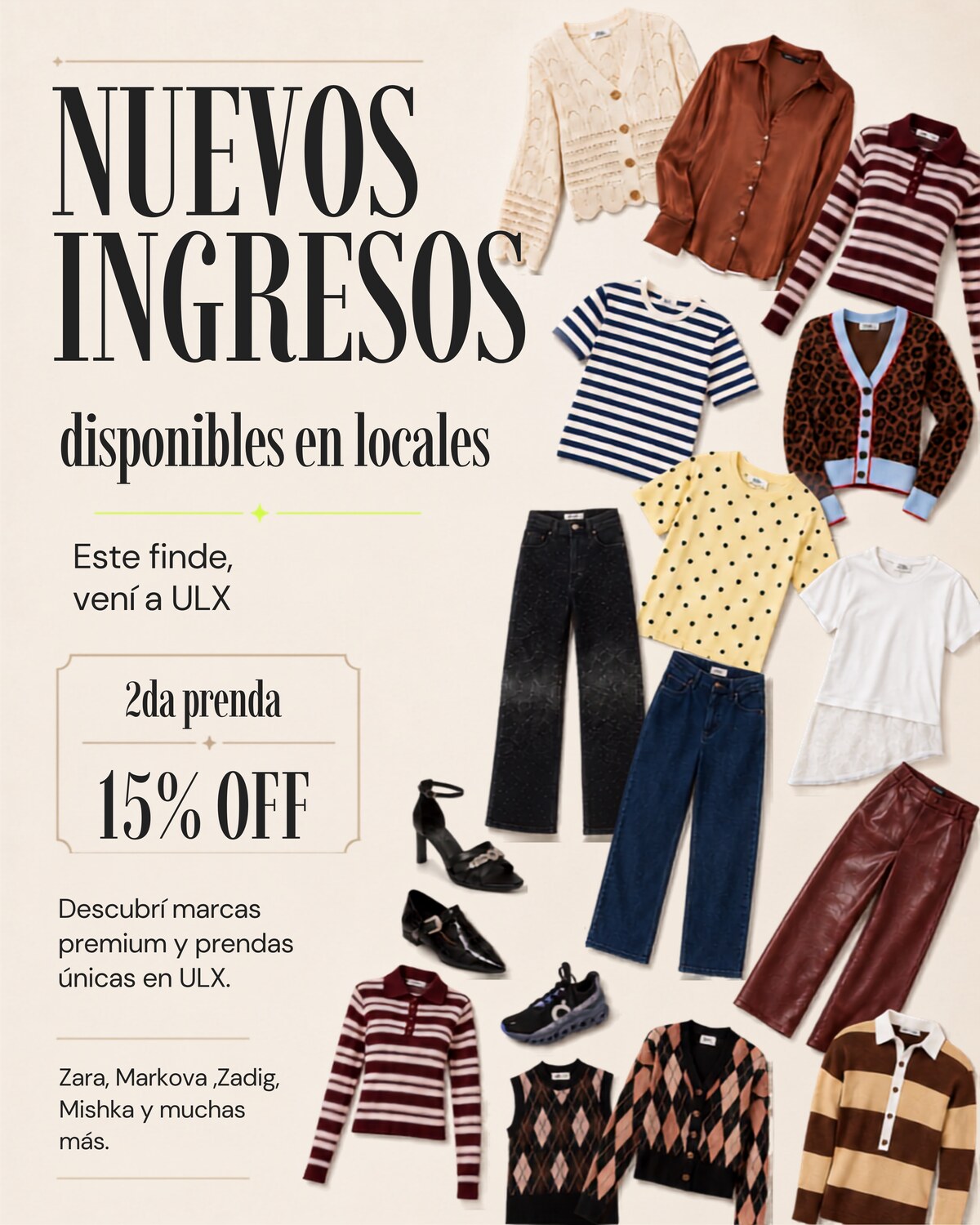 Nuevos ingresos disponibles en los locales de Urban Luxury