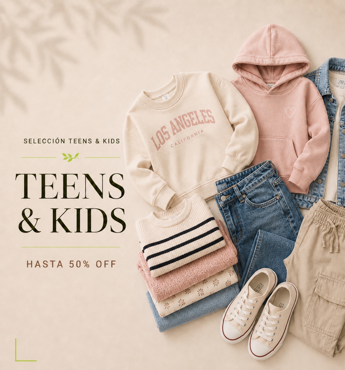 Teens y Kids hasta 50% OFF