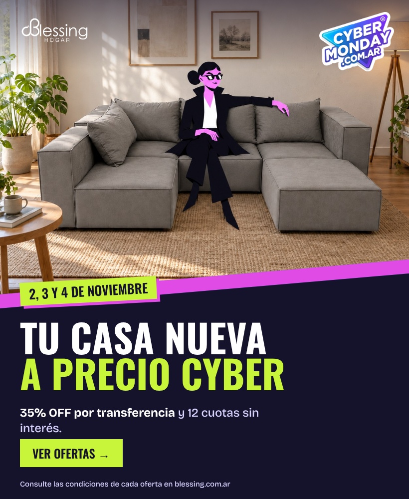 Cyber Monday 2, 3 y 4 de noviembre: 35% OFF por transferencia y 12 cuotas sin interés