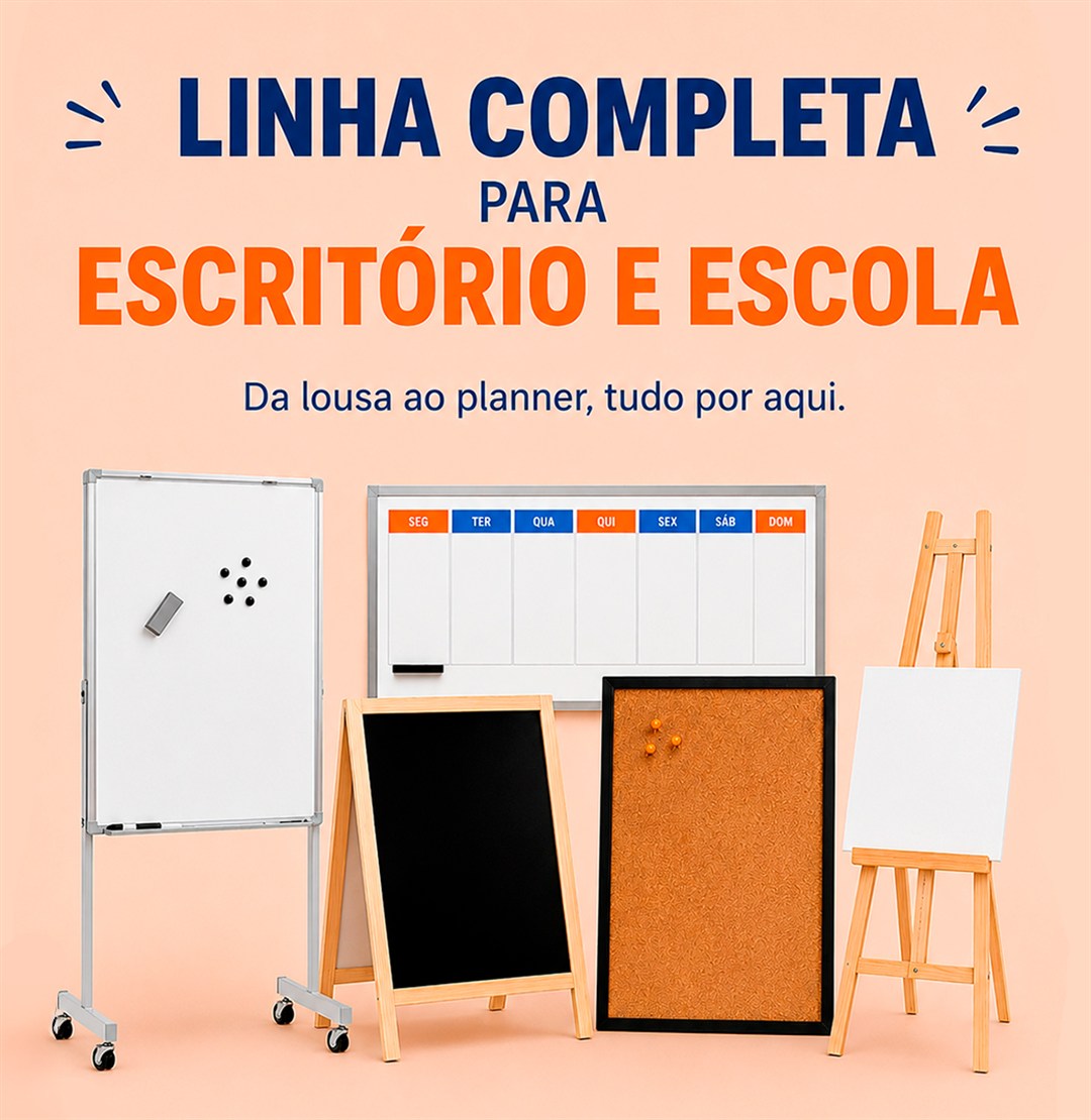 Linha completa para escritório e escola