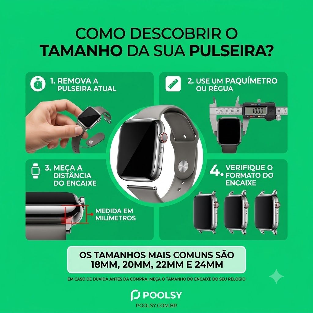 Como descobrir o tamanho da sua pulseira
