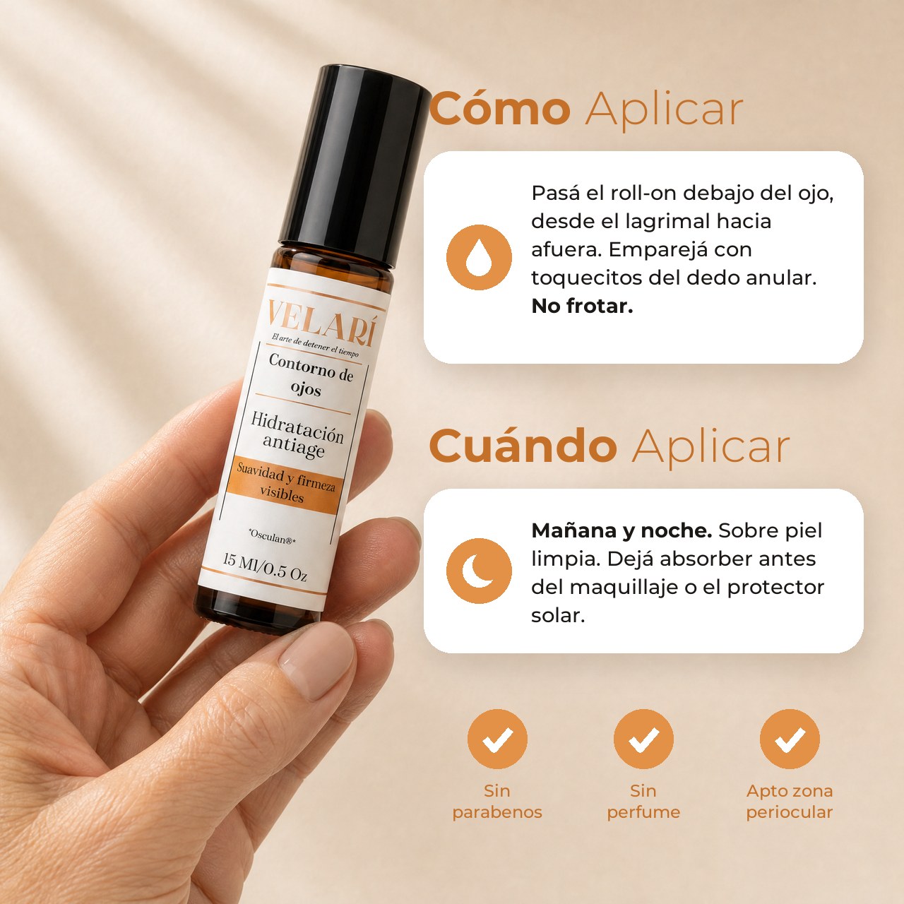 Cómo y cuándo aplicar el Contorno de Ojos Velarí