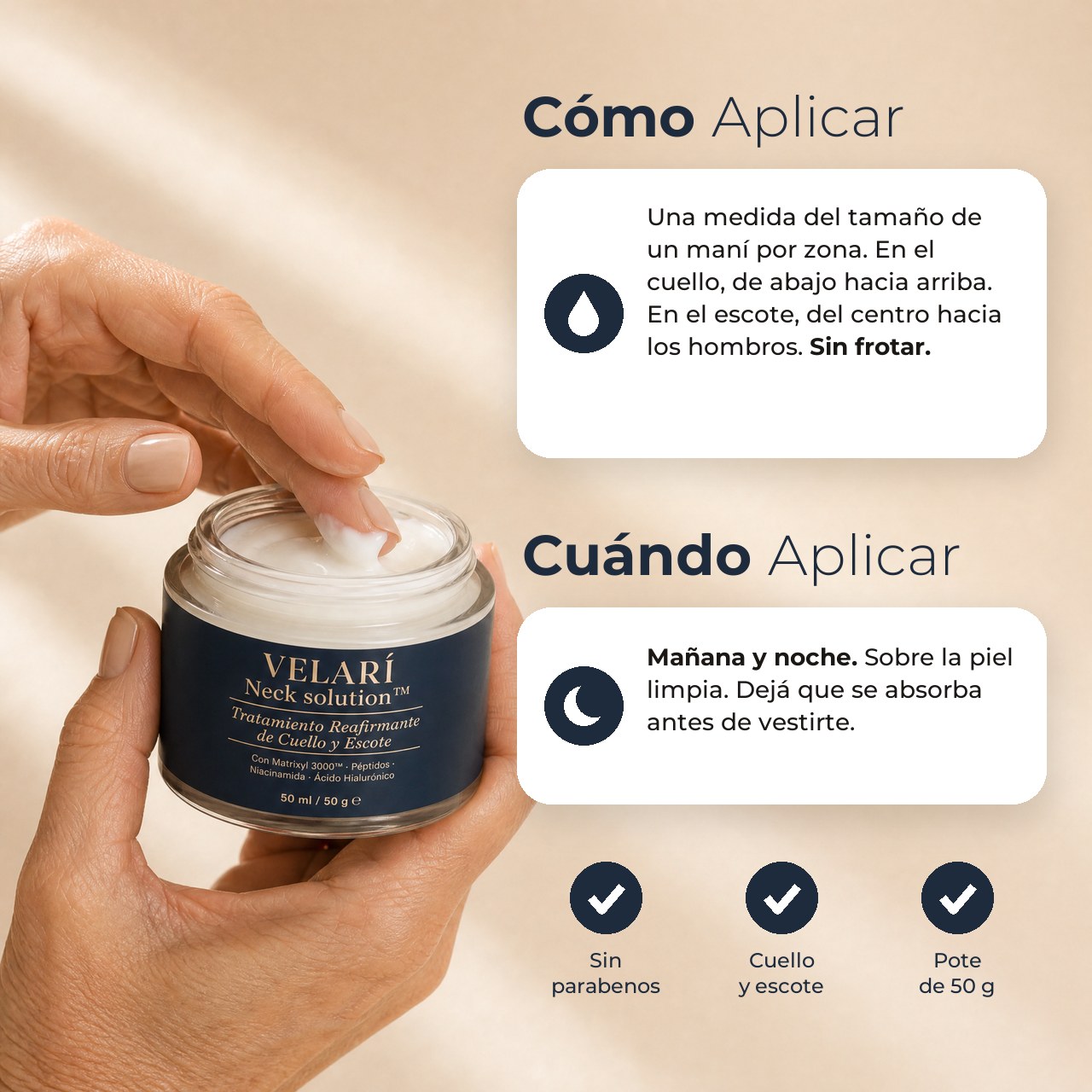 Cómo y cuándo aplicar Neck Solution