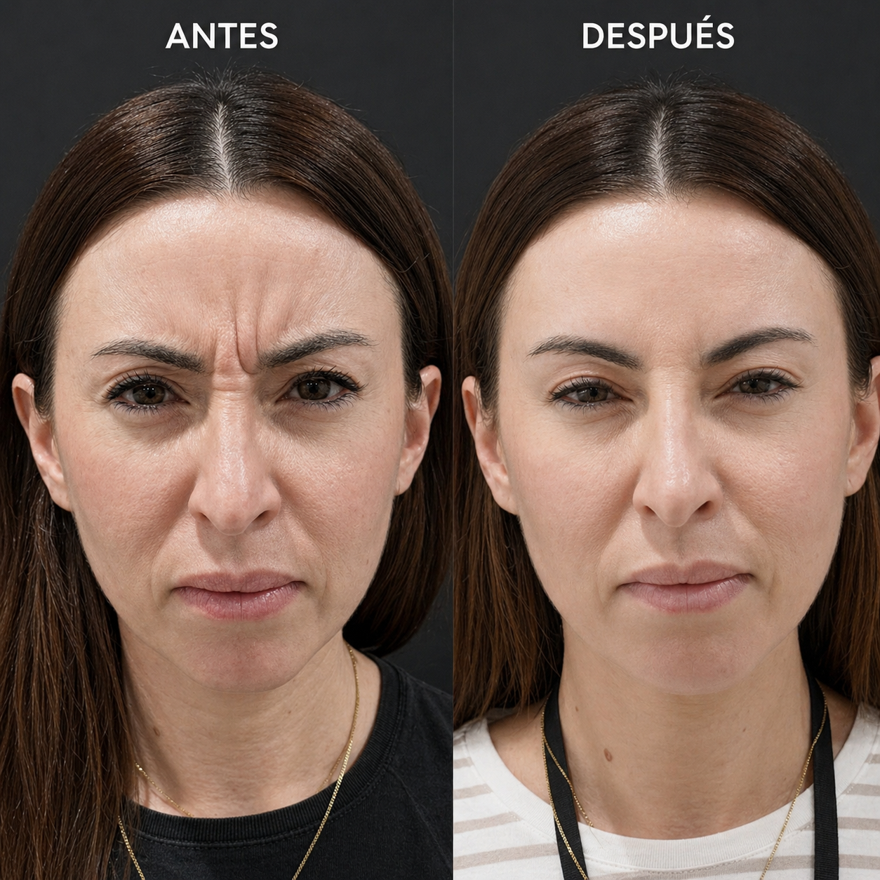Valentina antes y después
