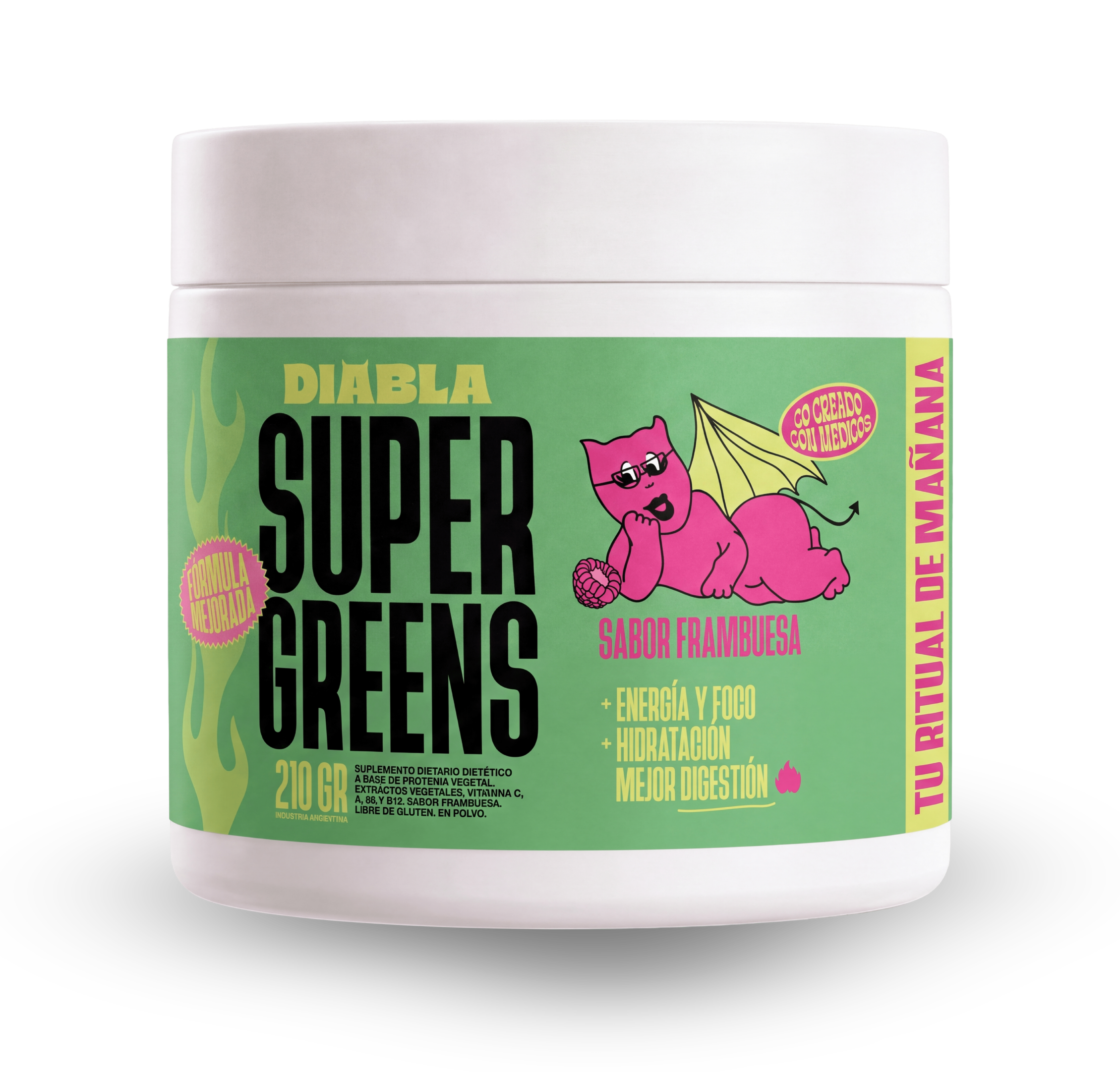 Super Greens Frambuesa