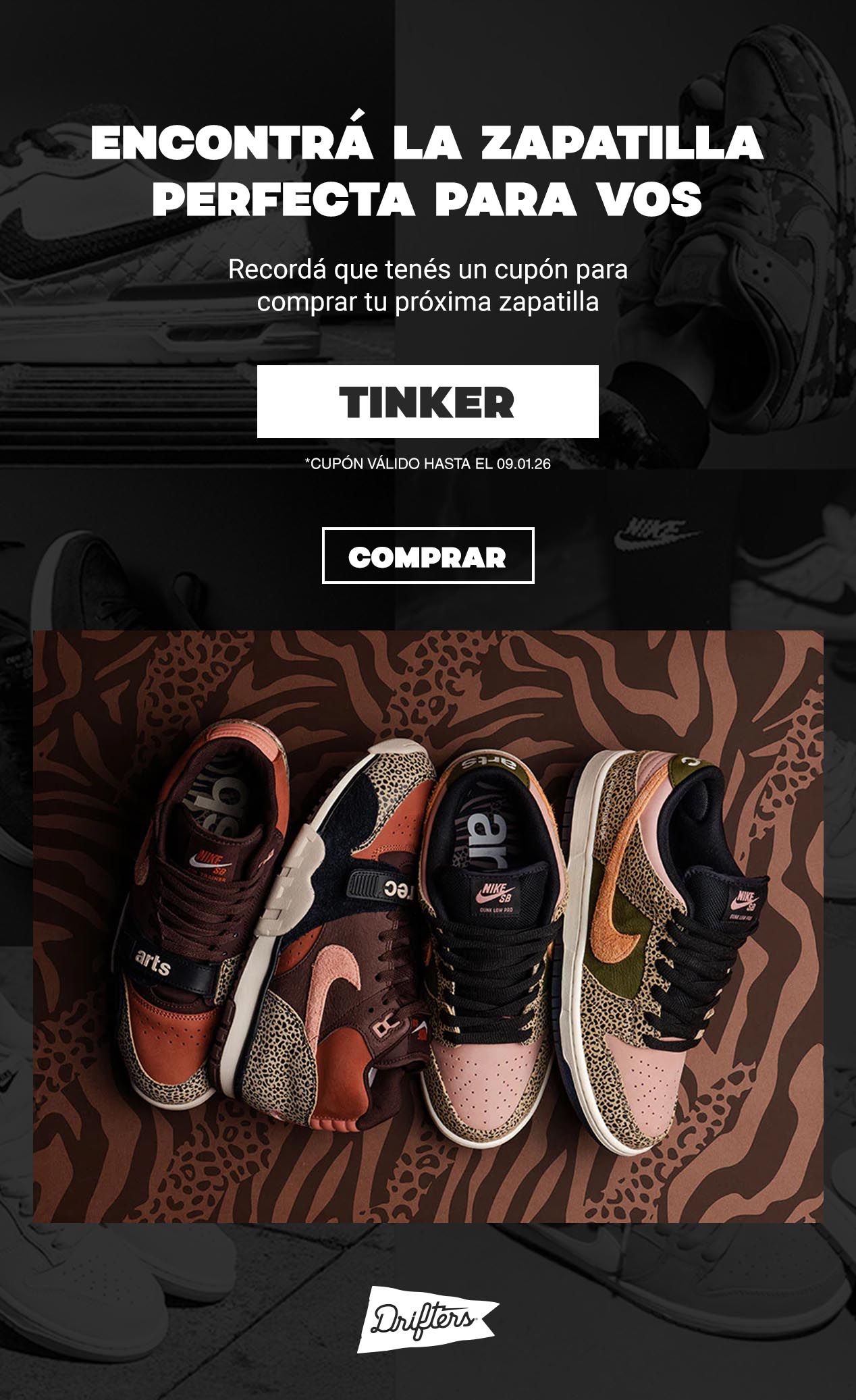 Encontrá la zapatilla perfecta para vos - Drifters