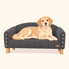 Perro grande en su sillón