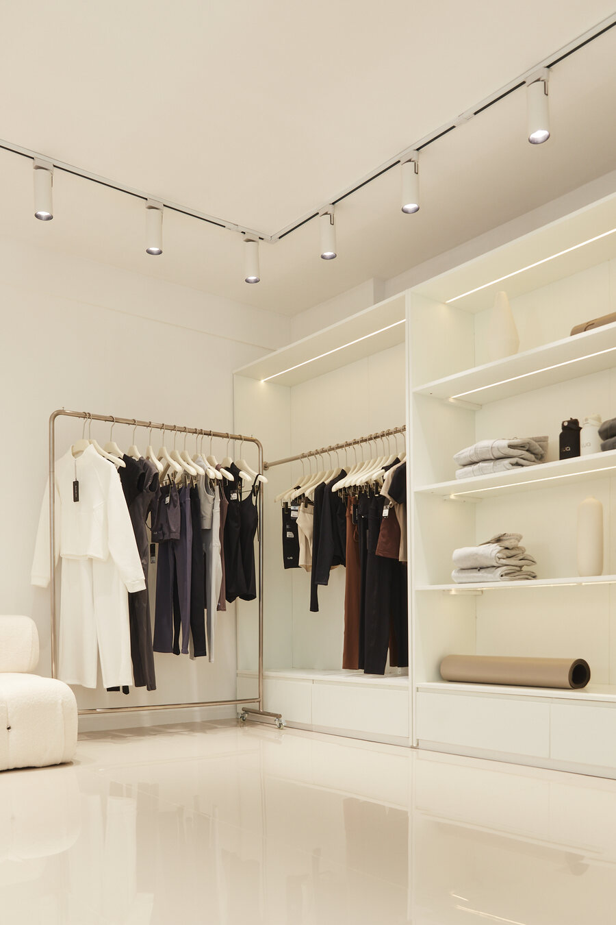 El interior de la boutique