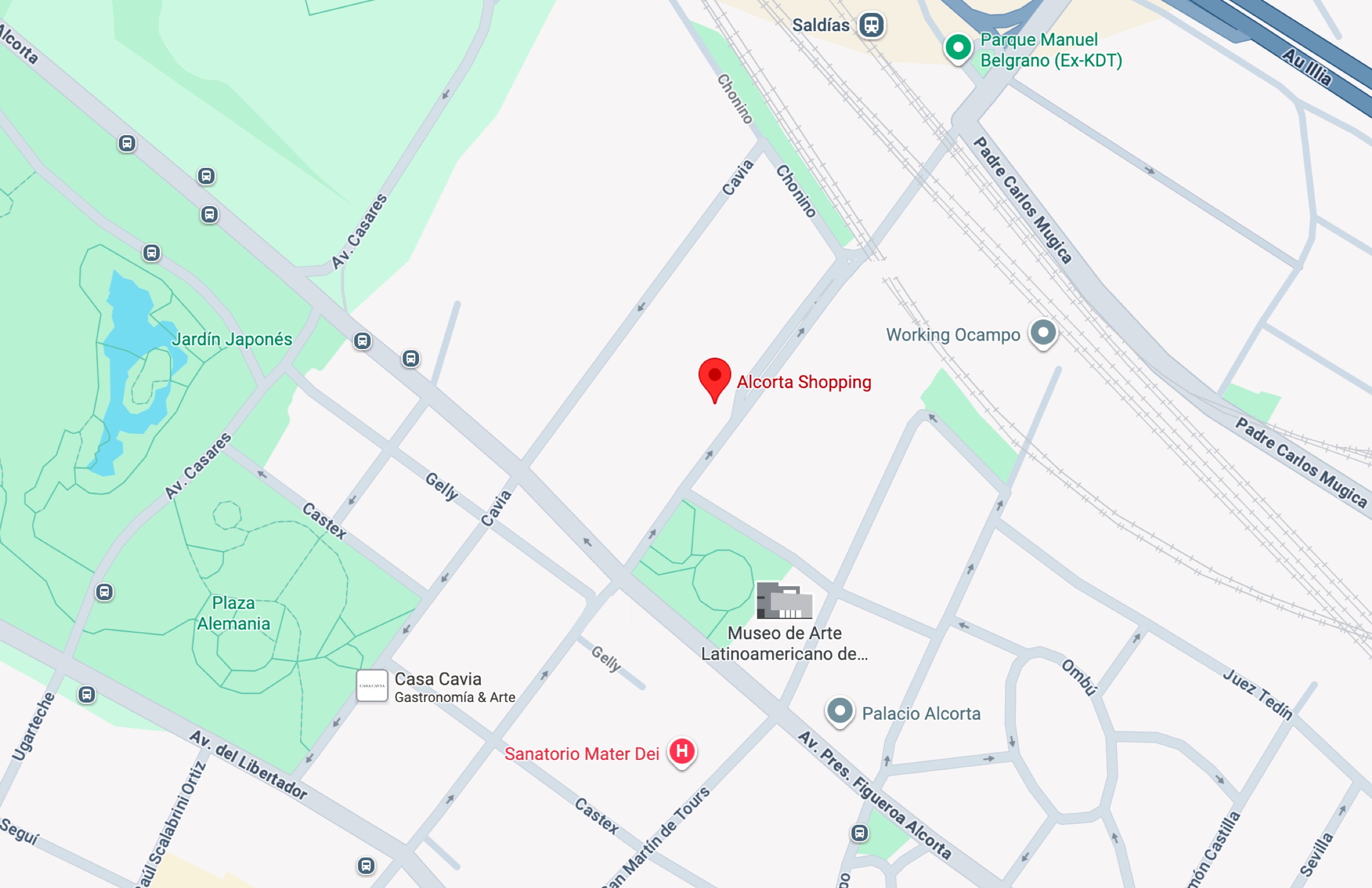 Mapa de ubicación - Alcorta Shopping