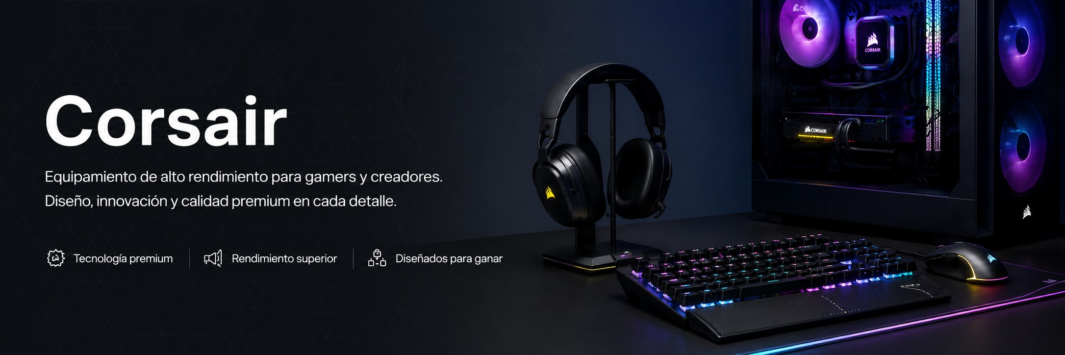 Corsair — Equipamiento de alto rendimiento para gamers y creadores