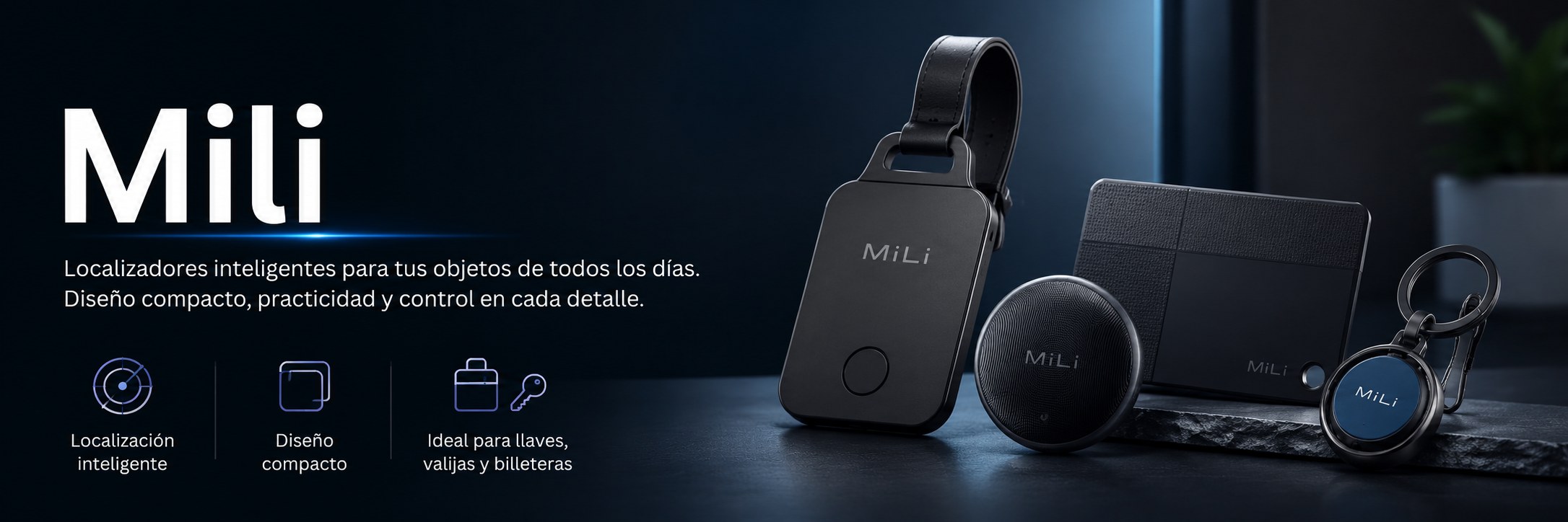 Mili — Localizadores inteligentes para llaves, valijas y billeteras