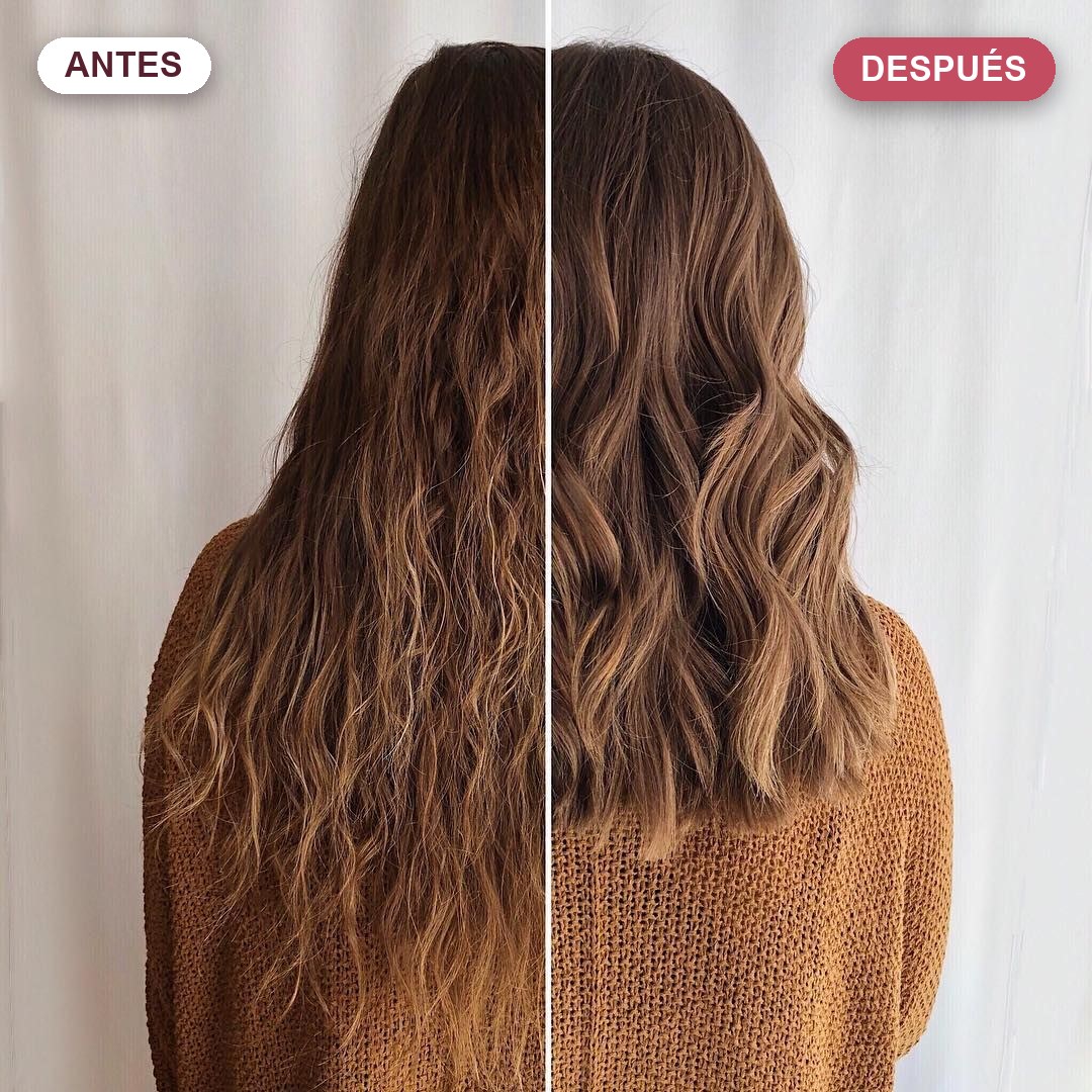 Antes y después · pelo