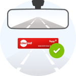 Imagem referente viajar com a Tag instalada no parabrisas do veículo