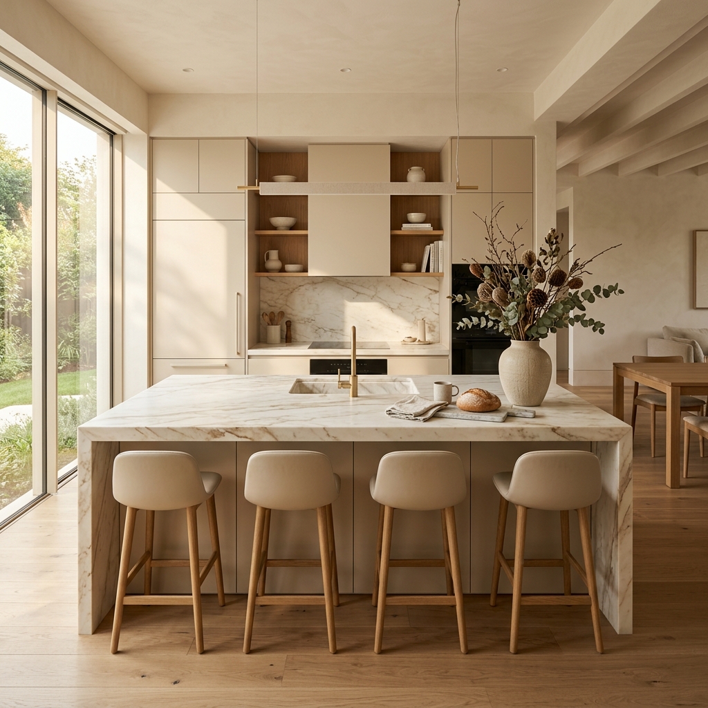 Cocina moderna con isla