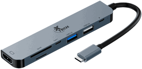 Adaptador USB-C 7 en 1 Xtech