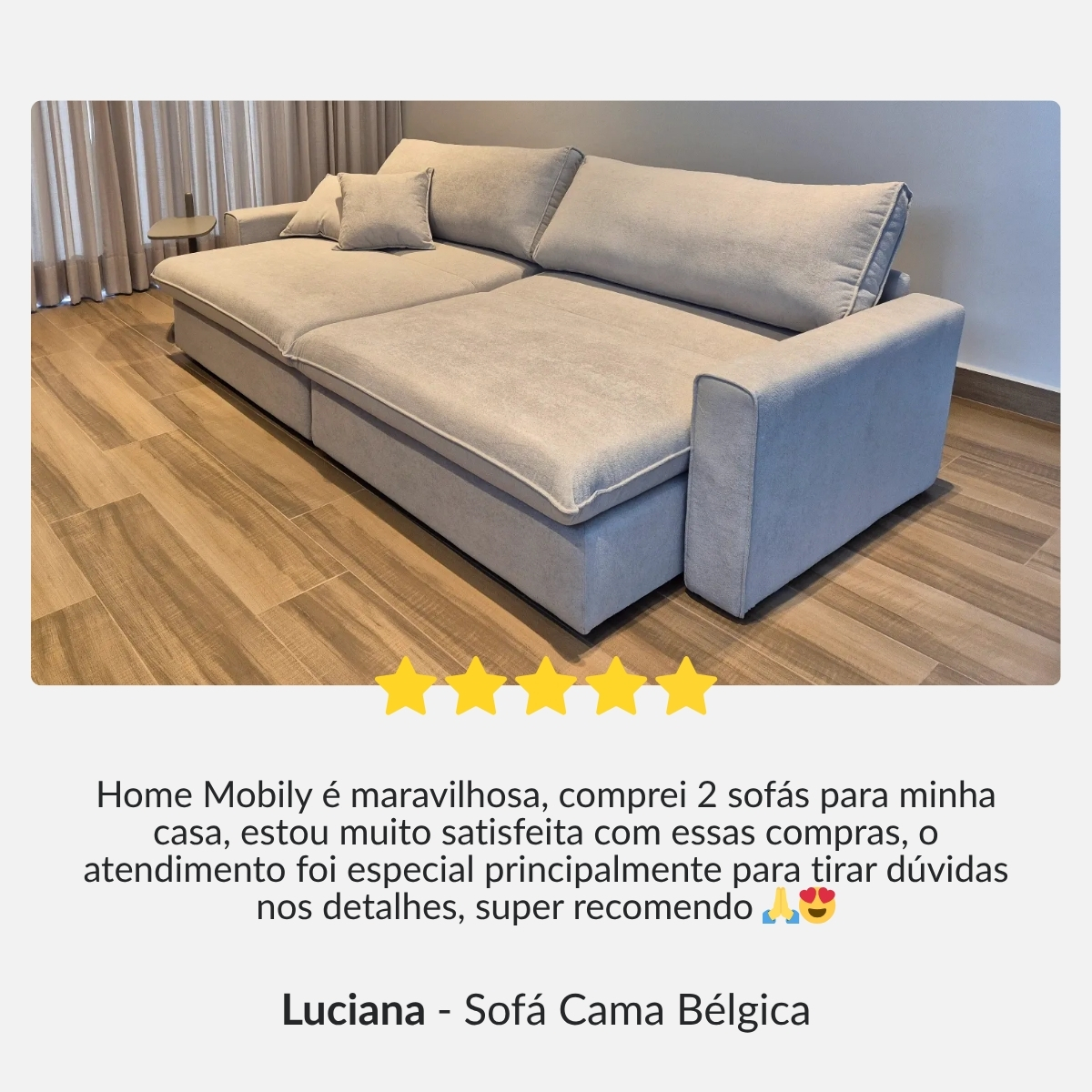 Depoimento Luciana - Sofá Bélgica