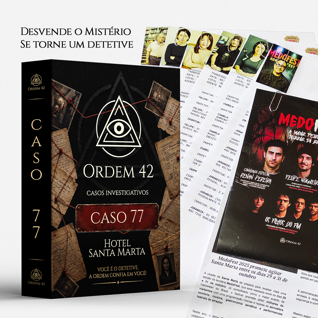 Caso 77 - Hotel Santa Marta: dossiê kraft com documentos do caso