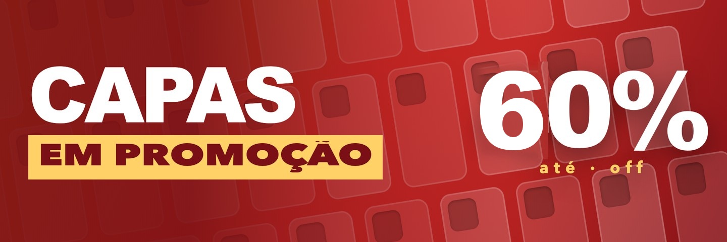 Capas em promocao, ate 60% off