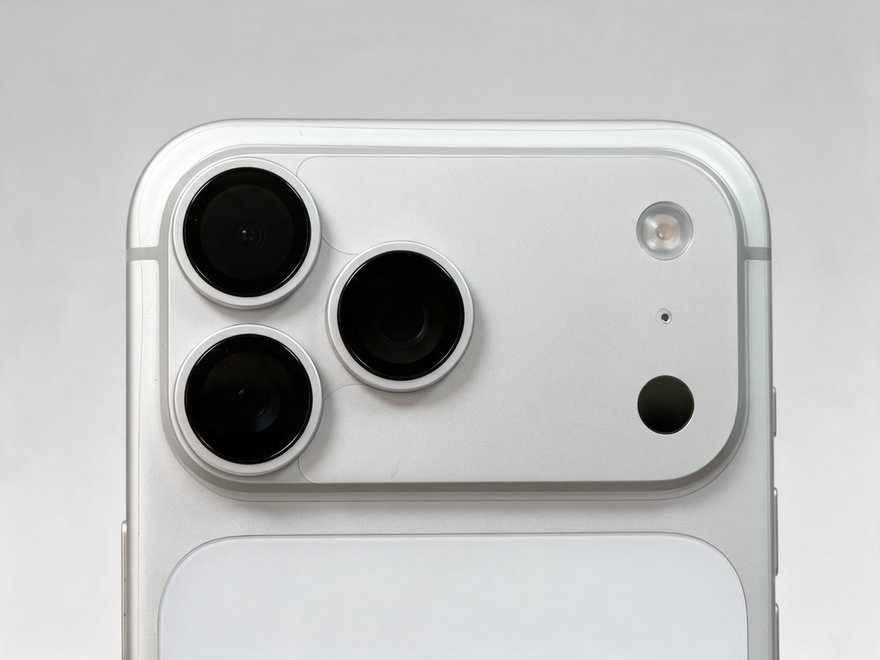 Pel&iacute;cula de c&acirc;mera Prateado aplicada no iPhone