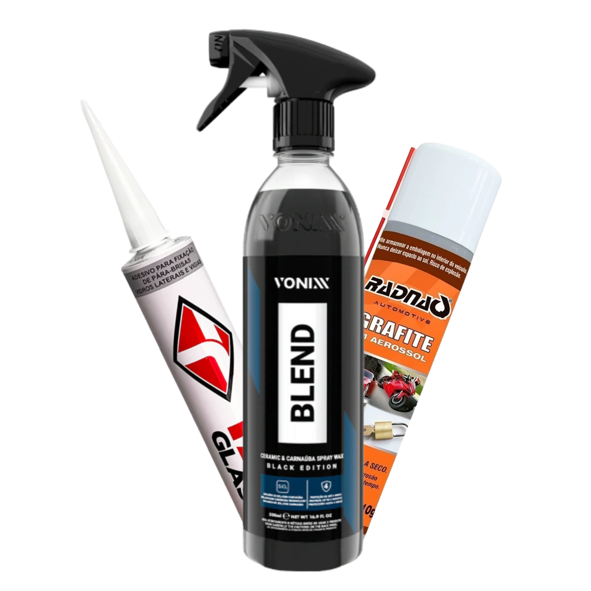 Produtos de limpeza, conservação e manutenção automotiva