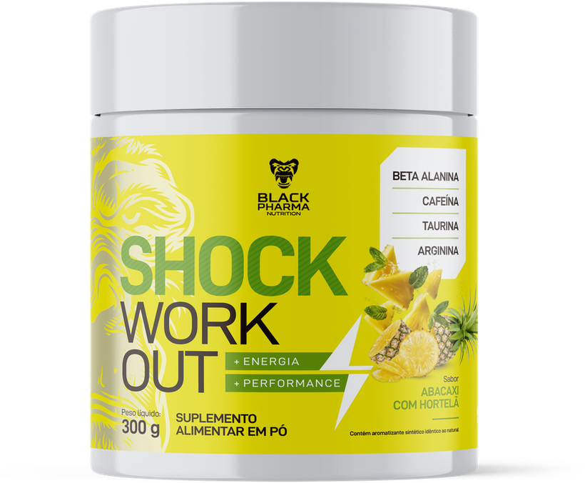Pré Treino Sabor Abacaxi com Hortelã 300g