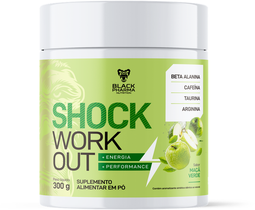 Pré Treino Sabor Maça Verde 300g