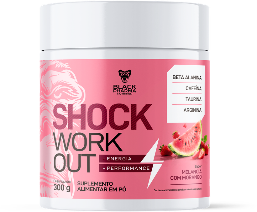 Pré Treino Sabor Melancia com Morango 300g