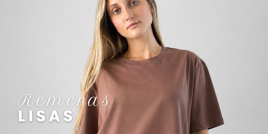 Remeras Lisas — los 4 modelos