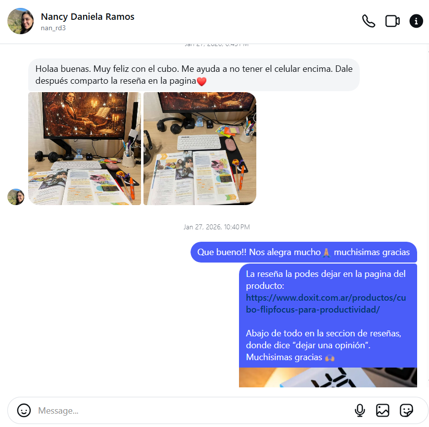 Reseña real de cliente 2