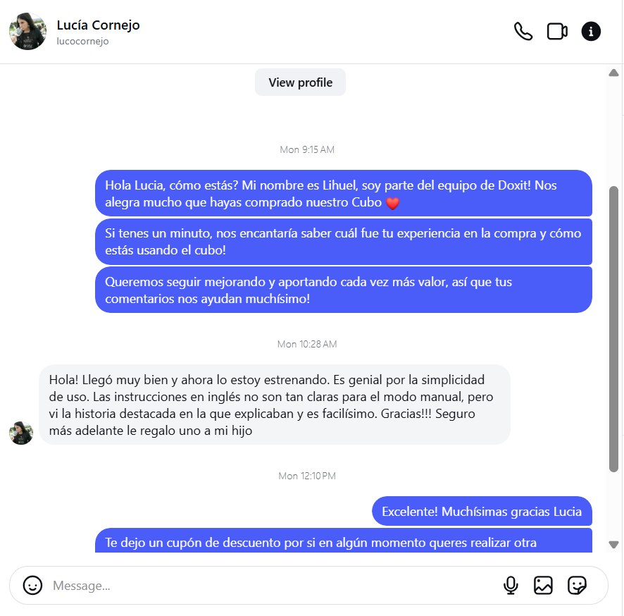 Reseña real de cliente 5