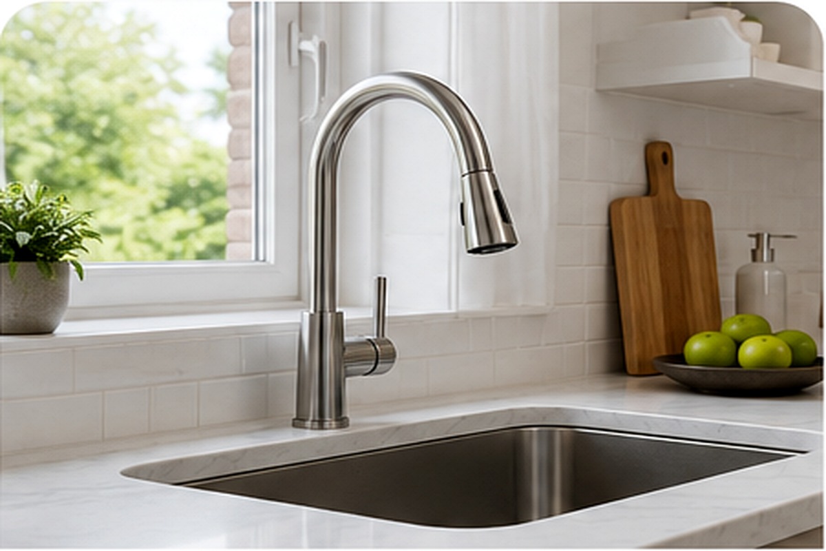 Cocina funcional con mezclador GrifoStore